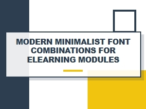 Clean Font Pairings for Minimalist Elearning